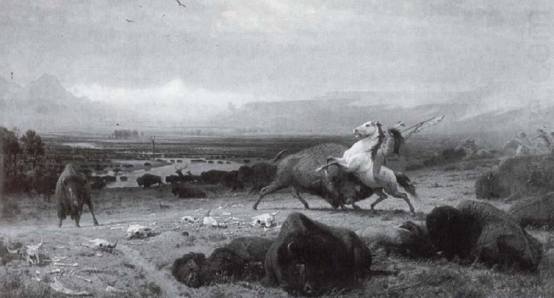 Albert Bierstadt Der Letzte Buffel china oil painting image